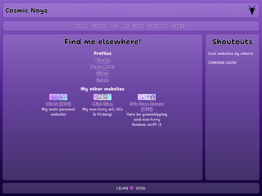 links screenshot
