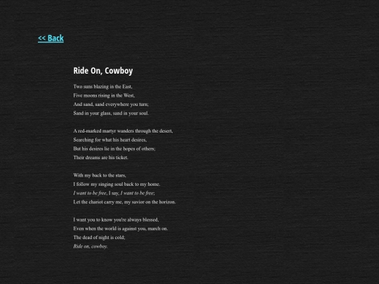 poetry/cowboy screenshot