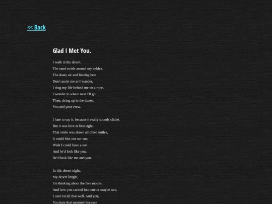 poetry/glad screenshot