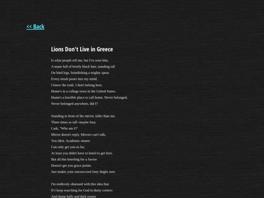 poetry/greeklion screenshot