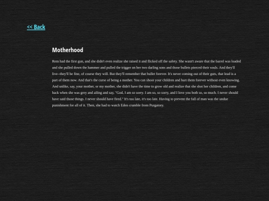 prose/motherhood screenshot