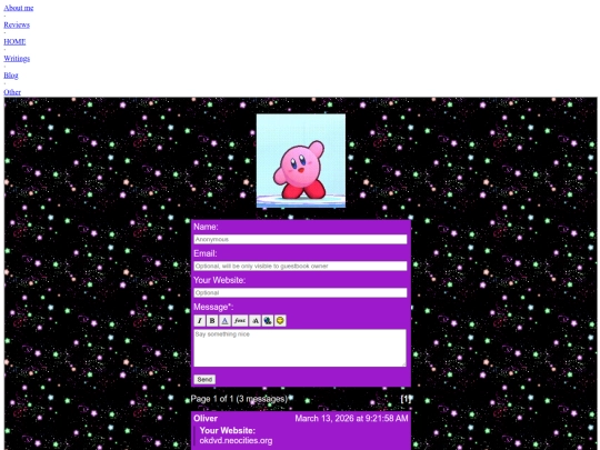 Site/sites/Other/Guestbook screenshot