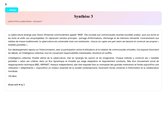 synthese3 screenshot