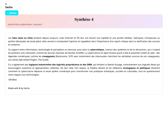 synthese4 screenshot