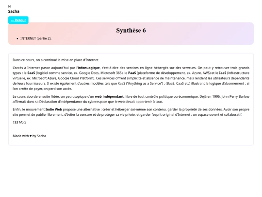 synthese6 screenshot