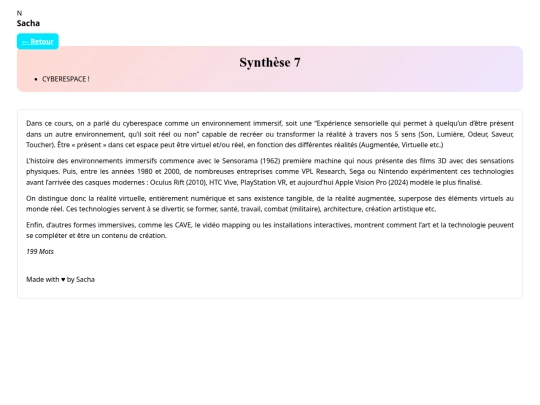 synthese7 screenshot