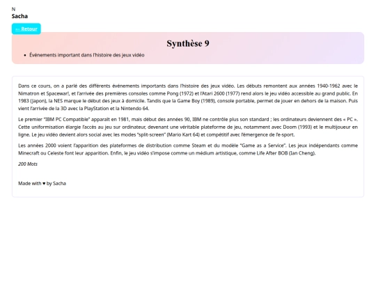 synthese9 screenshot
