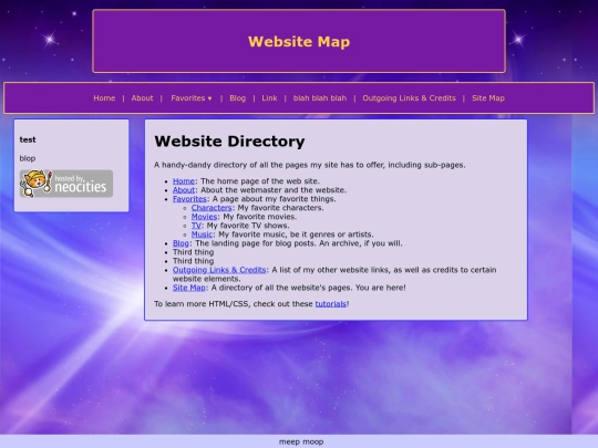 sitemap screenshot