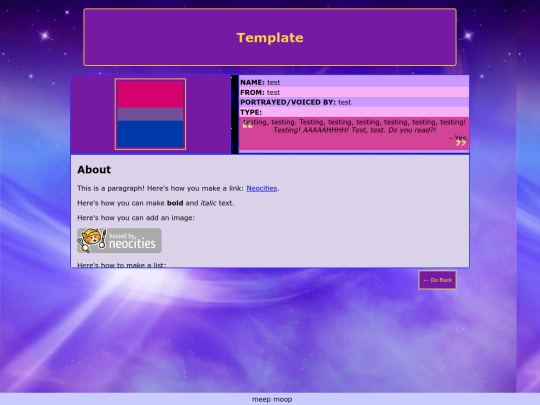 testing/blorbox screenshot