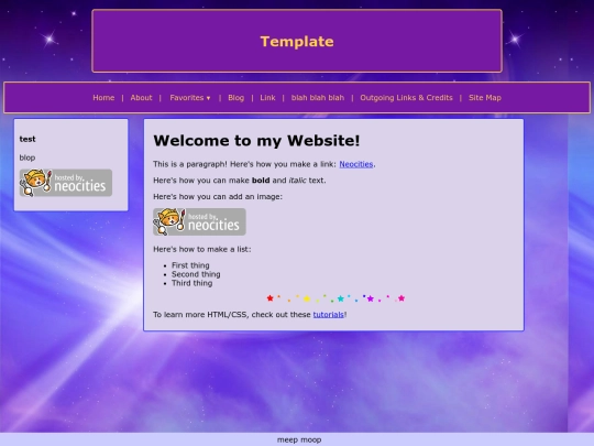 testing/template screenshot