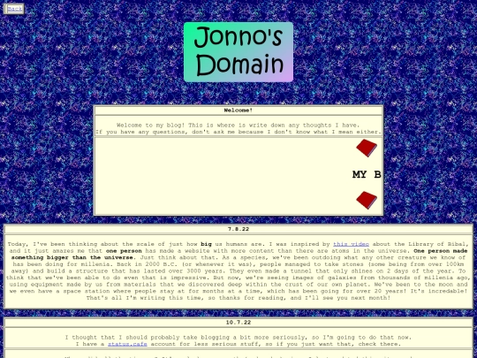 blog screenshot