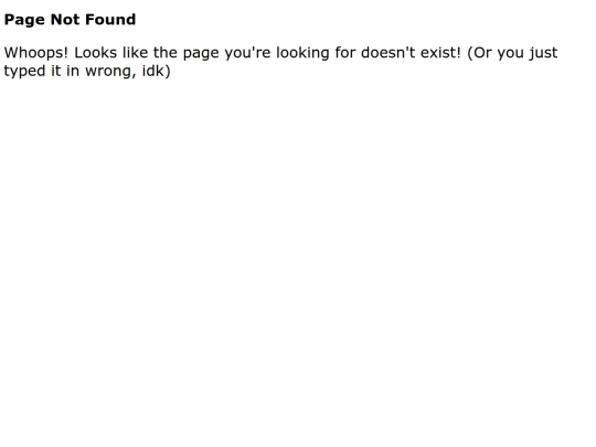 not_found screenshot