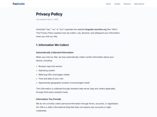 privacy-policy screenshot