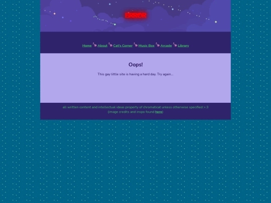 error screenshot
