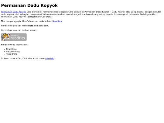 index screenshot