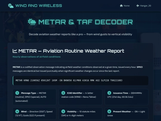 classroom/METAR_TAF screenshot
