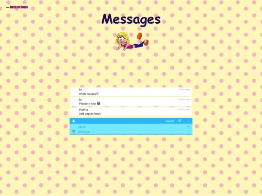 guestbook screenshot