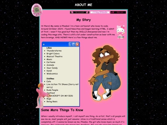WebPages/ABOUTME screenshot