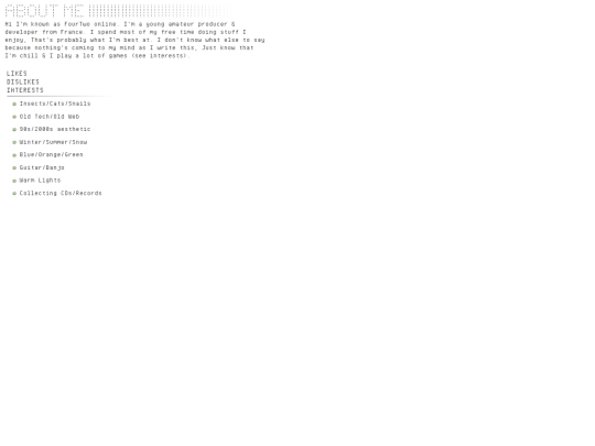 aboutme screenshot