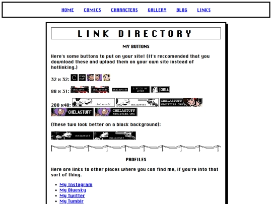links screenshot