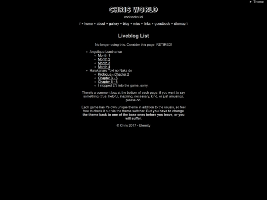 liveblog screenshot