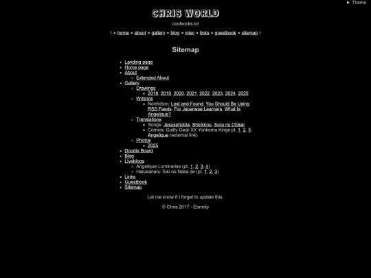 sitemap screenshot
