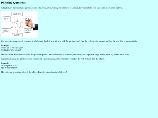 Questions screenshot