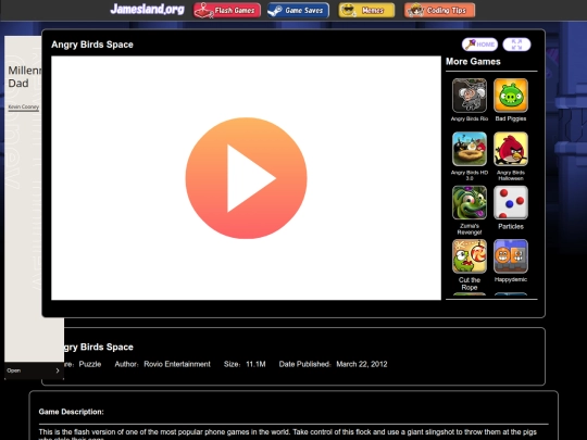 flash/Angry_Birds_Space screenshot