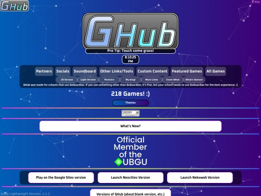 ghub screenshot