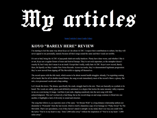 articles screenshot