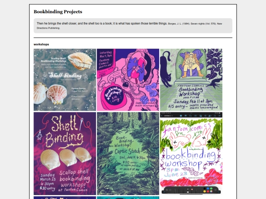 bookbinding screenshot