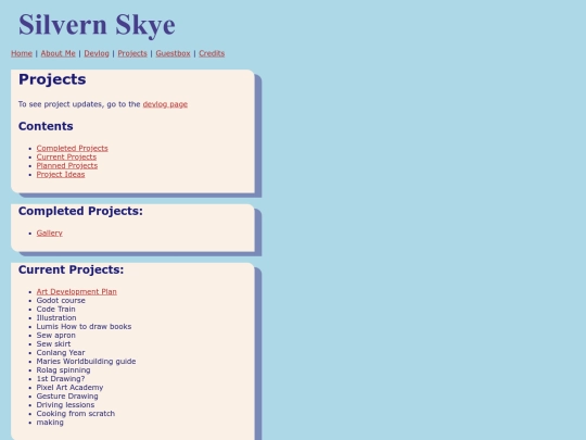 projects screenshot