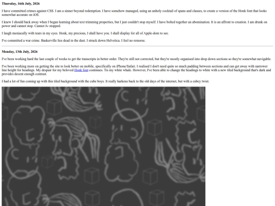 includes/changelog screenshot
