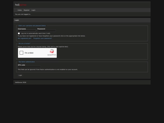 login screenshot