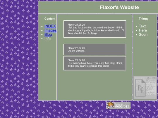blog screenshot