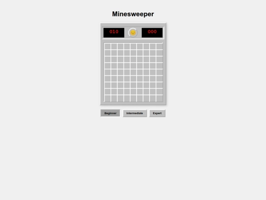 games/minesweep screenshot