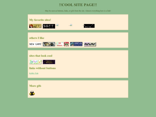 Extras/Coolsites screenshot