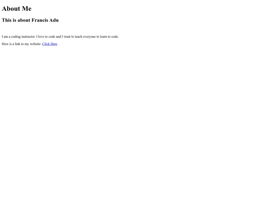 about-me screenshot