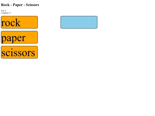 rock-paper-scissors screenshot