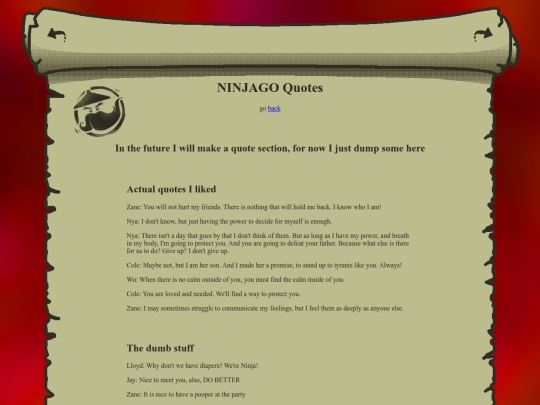 ninjagoquotes screenshot