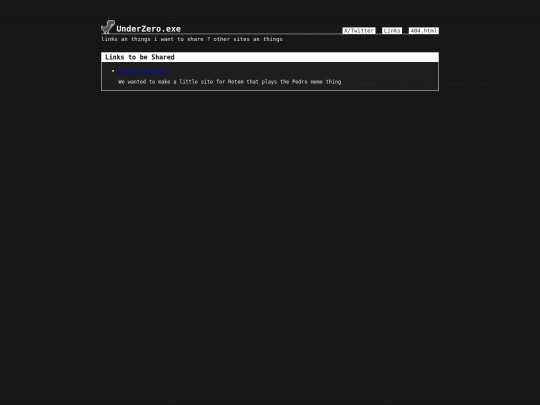 Links screenshot