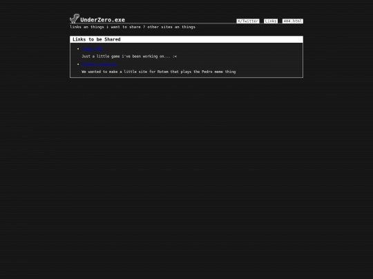 links screenshot