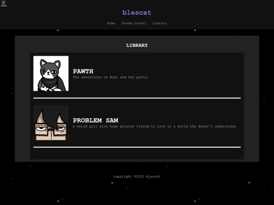 library screenshot