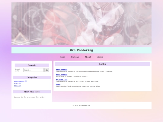links screenshot