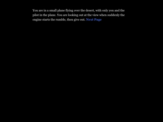 Twine Games/Desert Adventure by Aubrey Mueller screenshot