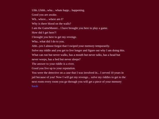 Twine Games/Riddlers Riddling Riddles by Joseph Marchese screenshot