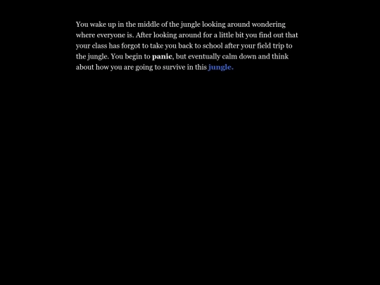Twine Games/Stranded by Xavier Mullikin  screenshot