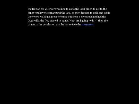 Twine Games/The Frog by Salam Kabbani screenshot