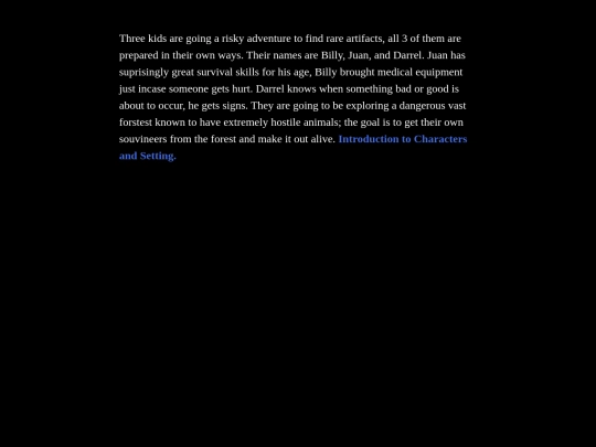 Twine Games/Treacherous Adventure by Bradan Bianchi screenshot