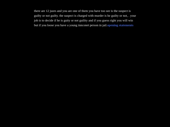 Twine Games/Trial Case by Alisha Keysar screenshot